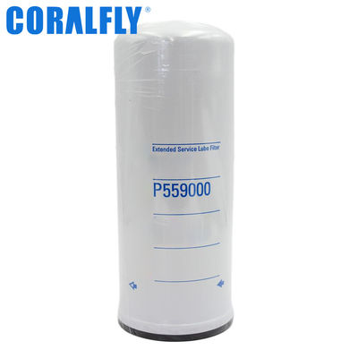 ISO9001 Масляный фильтр P559000 Перекрестная ссылка для CORALFLY