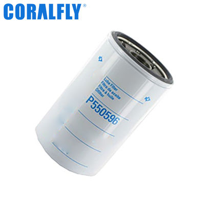 ISO9001 Масляный фильтр P550596 для двигателя CORALFLY