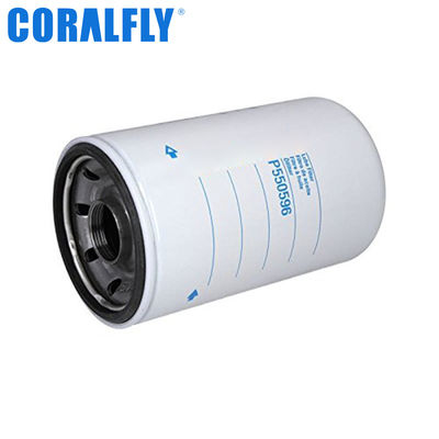 ISO9001 Масляный фильтр P550596 для двигателя CORALFLY