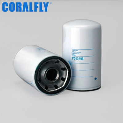 ISO9001 Масляный фильтр P550596 для двигателя CORALFLY