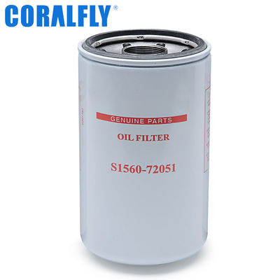 Фильтр для масла S1560-72051 тележки HINO ODM OEM Coralfly дизельный
