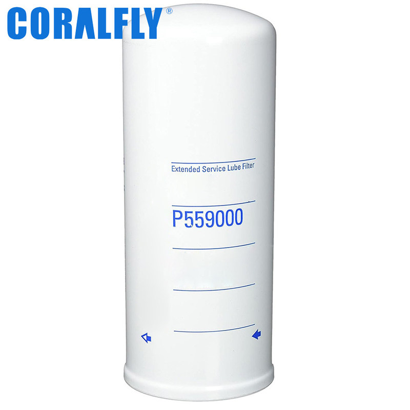 ISO9001 Масляный фильтр P559000 Перекрестная ссылка для CORALFLY